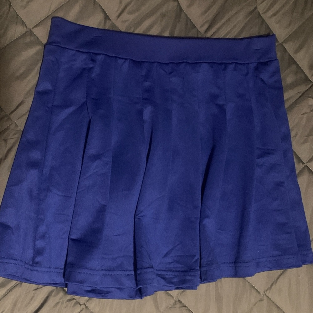 Chic Royal Blue Midi Skirt